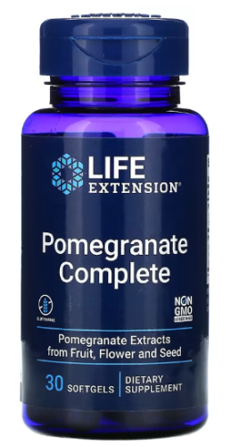 Pomegranate Complete (Гранатовый Комплекс) 30 мягких капсул (Life Extension)