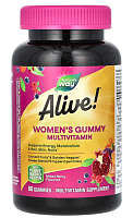 Alive! Women's Gummy Multivitamin (мультивитамины для женщин) 60 жев. конфет (Nature's Way)