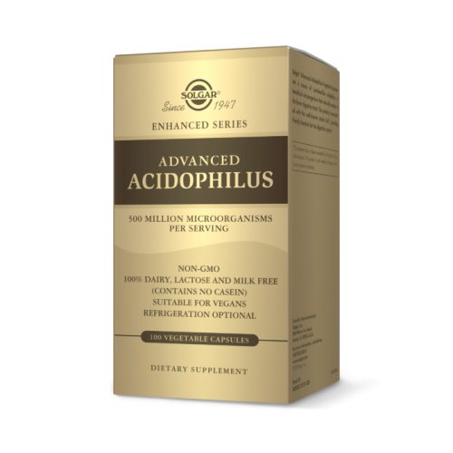 Solgar Advanced Acidophilus (Улучшенный Ацидофилин) 100 растительных капсул
