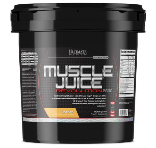 Гейнер Ultimate Nutrition Muscle Juice Revolution 2600 5040 гр. (11lb)