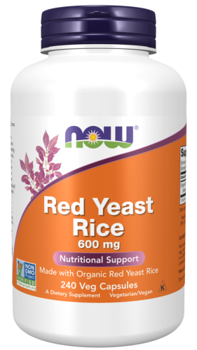 Red Yeast Rice 600 mg (Красный дрожжевой рис 600 мг) 240 вег капсул (Now Foods)
