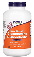 Now Foods Extra Strength Glucosamine & Chondroitin (Глюкозамин и Хондроитин повышенной силы действия) 240 таблеток