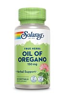 Solaray True Herbs Oil of Oregano (Масло Орегано) 150 мг. 60 мягких капсул 