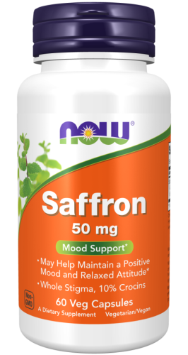 Saffron 50 mg (Шафран 50 мг) 60 вег капсул (Now Foods)