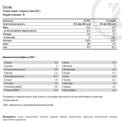 Сывороточный изолят 100% Isolate 300 гр (Maxler)_ фото 2
