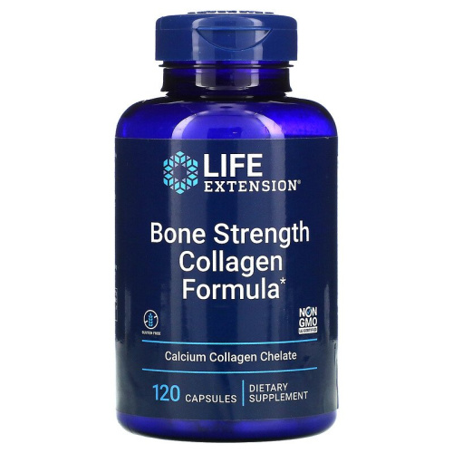 Bone Strength Collagen Formula (Восстановление костей с коллагеном) 120 капсул (Life Extension)