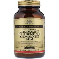 Solgar Glucosamine Hyaluronic Acid Chondroitin MSM 60 таблеток