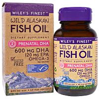 Wild Alaskan Fish Oil 600 mg - 60 капсул (Wiley's Finest)