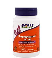 Now Foods Пикногенол (Pycnogenol) 100 мг. 60 капсул