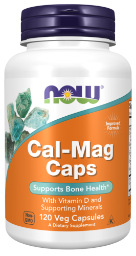Now Foods Cal-Mag Caps with Vitamin D (Кальций и Магний + Витамин D) 120 растительных капсул