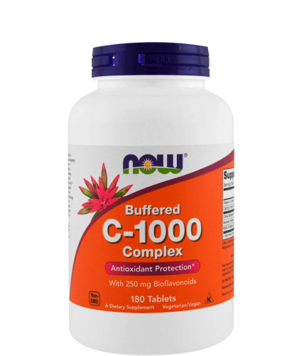 Now Foods Буферизованный витамин C-1000 (Buffered Vitamin C-1000) 180 таблеток