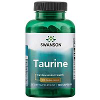 Taurine 500 мг (Таурин) 100 капсул (Swanson)