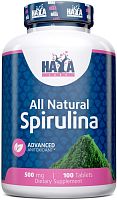 All Natural Spirulina 500 mg (Спирулина 500 мг) 100 таб (Haya Labs)