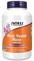 Red Yeast Rice 600 mg (Красный дрожжевой рис 600 мг) 240 вег капсул (Now Foods)