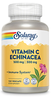 Solaray Vitamin C Echinacea (Витамин C с эхинацеей) 500 мг. | 300 мг. 120 растительных капсул