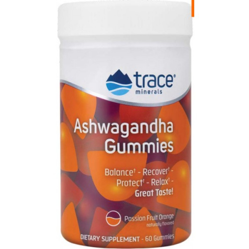Ashwaganda gummies (Ашваганда) 60 жевательных конфет Trace Minerals