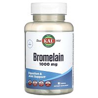 KAL Bromelain (Бромелайн) 1000 мг. 90 таблеток