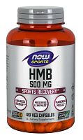 Now Foods Sports HMB Гидроксиметилбутират Моногидрат 500 мг. 120 растительных капсул