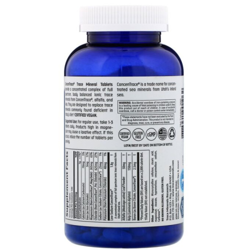 Trace Minerals Tablets ConcenTrace (Таблетки с микроэлементами) 300 таблеток Trace Minerals фото 2