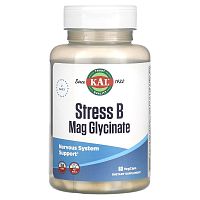 Stress B Mag Glycinate (Б комплекс с Магнием) 60 капсул  (KAL)