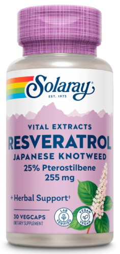 Resveratrol Japanese Knotweed 255 mg with Pterostilbene (Super Ресвератрол) 30 вег капсул (Solaray)