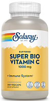 Solaray Buffered Super Bio Vitamin C (Витамин C медленного высвобождения) 1000 мг. 250 растительных капсул