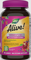 Alive! Womens 50+ Multivitamin Gummy 60 мармеладок (Nature's Way)
