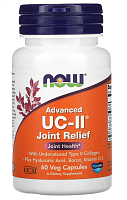 Advanced UC-II Joint Relief 60 вег капсул (Now Foods) срок 07.2024