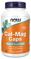 Now Foods Cal-Mag Caps with Vitamin D (Кальций и Магний + Витамин D) 240 растительных капсул