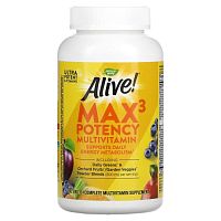 Alive! Max3 Potency (мультивитаминны с железом) 180 таблеток (Nature's Way)