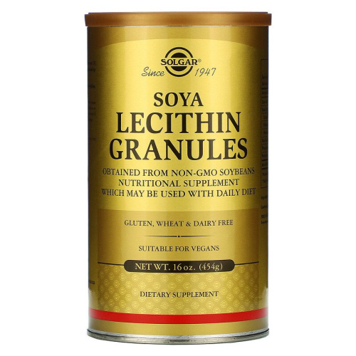 Solgar Соевый Лецитин в гранулах (Lecithin Soya Granules) 454 г.
