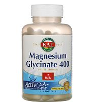 Magnesium Glycinate 400 мг (Глицинат магния) 120 мягких капсул (KAL)