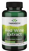 Swanson Red Wine Extract Standardized (Экстракт красного вина стандартизированный) 500 мг. 90 капсул