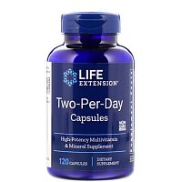 Витамины Life Extension Two-Per-Day Capsules (Дважды в день) 120 капсул