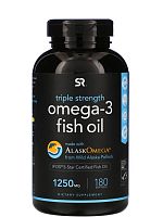 Omega-3 Fish Oil Triple Strength 1250 мг 180 капсул (Sports Research)