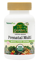 Prenatal Multi USDA Organic Source of Life (Пренатальные Мультивитамины) 90 вег таб (NaturesPlus)