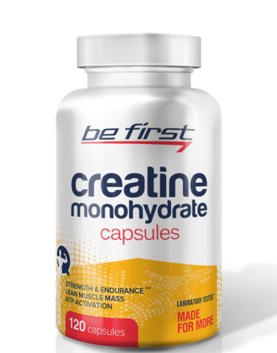 Creatine Monohydrate Capsules (Креатин Моногидрат) 120 капсул (Be First) фото 2