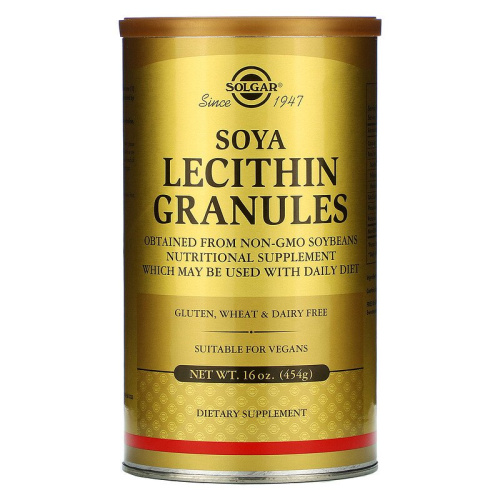 Solgar Соевый Лецитин в гранулах (Lecithin Soya Granules) 454 г.

