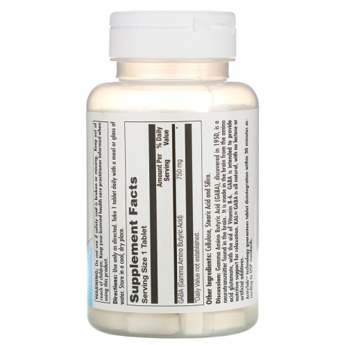 KAL GABA (ГАБА) 750 мг. 90 таблеток фото 2