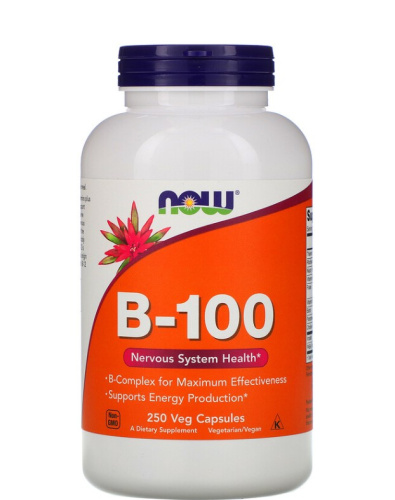 Now Foods B-100 250 растительных капсул