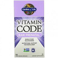 Vitamin Code RAW PRENATAL 90 веганских капсул (Garden of Life)