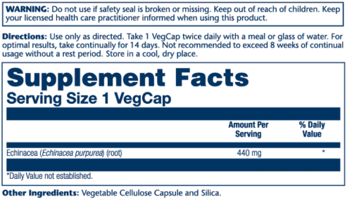 Solaray Echinacea Purpurea Root (Корень эхинацеи пурпурной) 440 мг. 100 растительных капсул фото 4