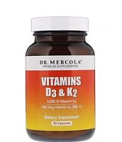 Vitamins D3 & K2 (Витамин Д3 & К2) 90 капсул (Dr. Mercola)