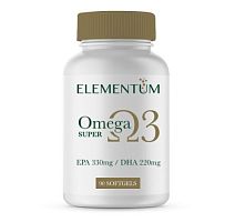 Super Omega-3 EPA-330 DHA-220 90 мягких капсул (Elementum)