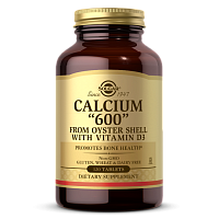 Solgar Кальций 600 из раковин устриц с витаминов D3 (Calcium 600 with Vitamin D3) 120 таблеток