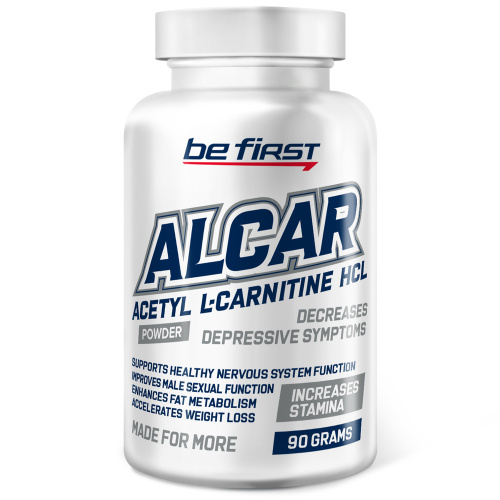 Be First Alcar Acetyl L-Carnitine HCL Powder (Ацетил Л-Карнитин Гидрохлорид в порошке) 90 г. 