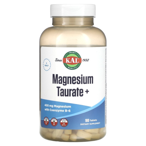 KAL Magnesium Taurate+ (Таурат магния+) 400 мг. 180 таблеток