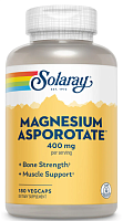 Solaray Magnesium Asporotate (Аспартат магния) 400 мг. 180 растительных капсул