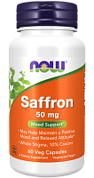 Now Foods Saffron (Шафран) 50 мг. 60 растительных капсул