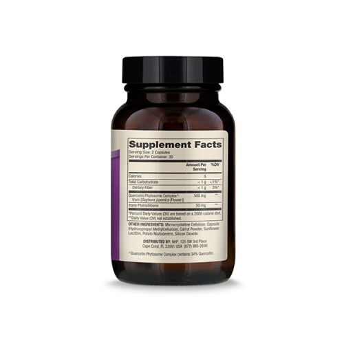 Quercetin and Pterostilbene Advanced (Кверцетин и Птеростильбен) 60 капсул (Dr. Mercola) фото 3